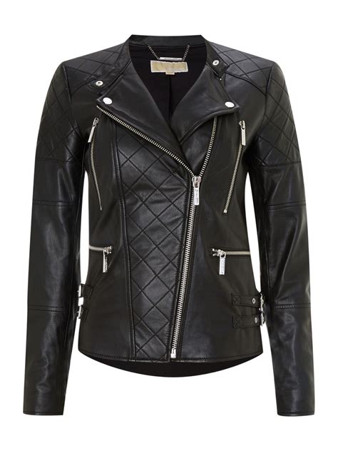 michael kors bomberjacke|michael kors leather biker jacket.